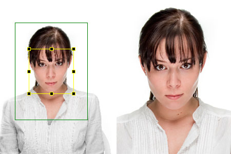 Batch face finding and cropping