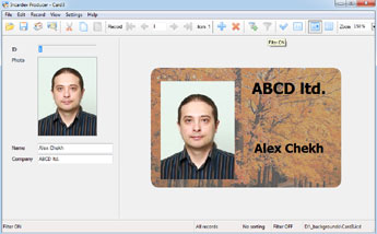 ID photo in Incardex software